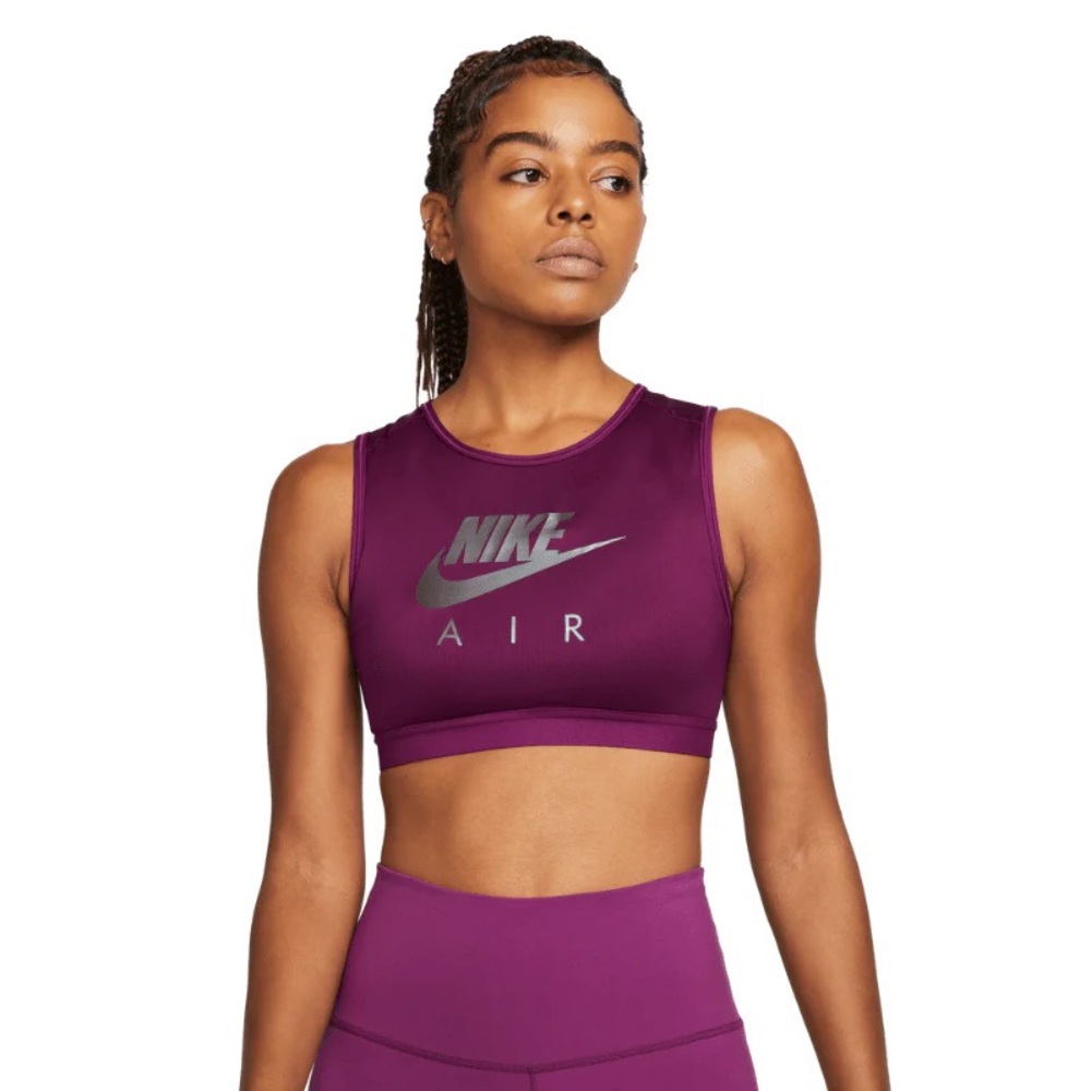 NIKE Air Dri-Fit Swoosh Medium Support High Neck Sports Bra Size Medium